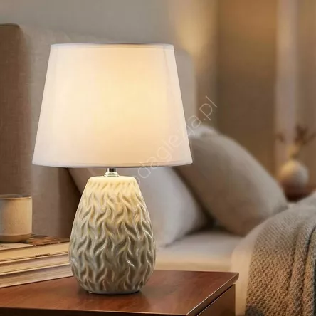 Lampa dekoracyjna Leti 12x10x30cm beż  8270