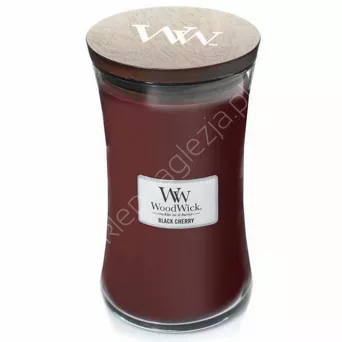 Świeca Wood Wick duża Black Cherry