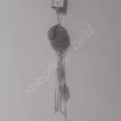 Zawieszka Bombka futro z piórami 34cm