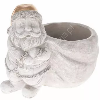 Doniczka cer Dakls Beton Mikołaj h-15,5cm