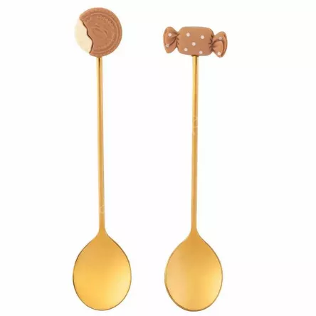 Łyżeczka świąteczna z ozdobną zawieszką słodkości 2szt