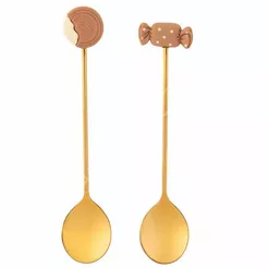 Łyżeczka świąteczna z ozdobną zawieszką słodkości 2szt