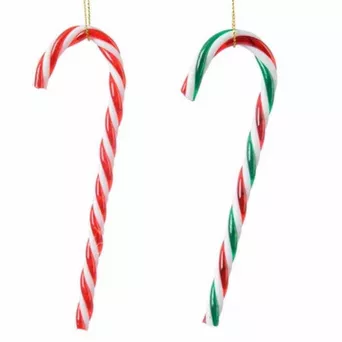 Zawieszka laska cukrowa 12,5cm 6szt