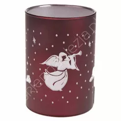 Świecznik szklany LED