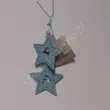 Zawieszka Gwiazda drewniana 6,5cm 2szt - 2