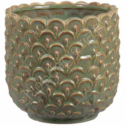 Doniczka Oth zielona 16x16,5cm