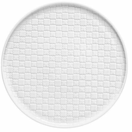 Lubiana Talerz płytki Marrakesz biały 26cm