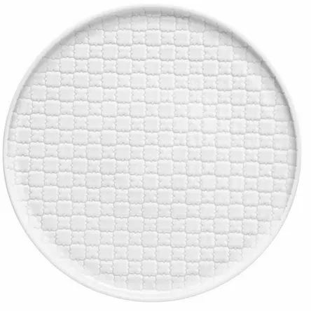 Lubiana Talerz płytki Marrakesz biały 26cm