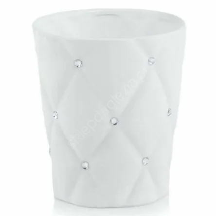 Doniczka cer P 02.692.14 glamour biała