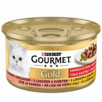 Purina    85g Gourmet Gold Kurczak i Łosoś