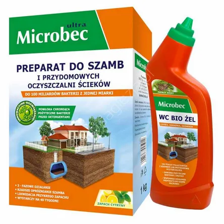 Microbec Ultra 1kg cytrus + bio żel 0,5l