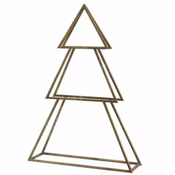 Choinka metalowa złota 56x16x80cm