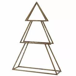 Choinka metalowa złota 56x16x80cm