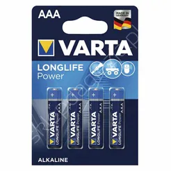 Bateria Varta 4szt 1.5V LR03 AAA LongLife Power