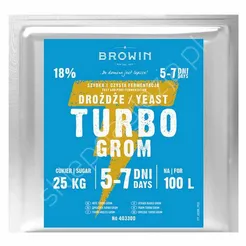Drożdże gorzelnicze Turbo 100L 340g