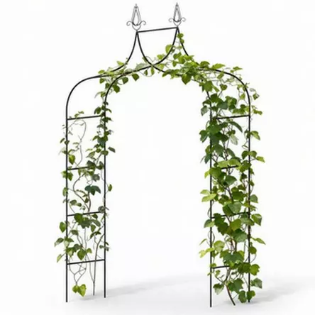 Pergola ogrodowa metalowa łuk, drabinka 150x37x240cm
