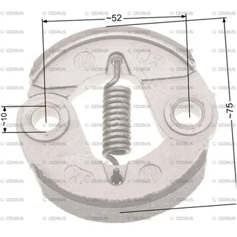 Sprzęgło NAC 75mm aluminiowe