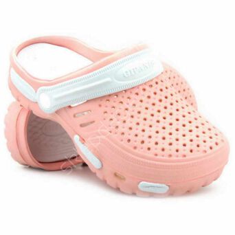 Buty klapki w kwiatki/dziurki damskie 39