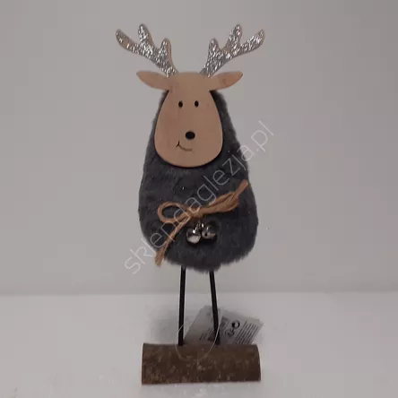 Renifer stojący w futerku 27,5cm