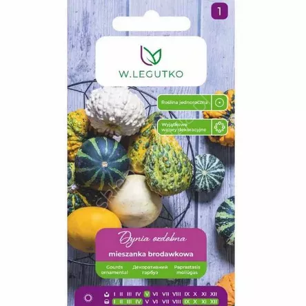 Dynia ozdobna mieszanka brodawkowa 1,5g L