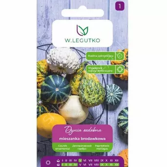 Dynia ozdobna mieszanka brodawkowa 1,5g L