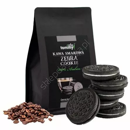 Kawa ziarnista smakowa Zebra Cookie 250g