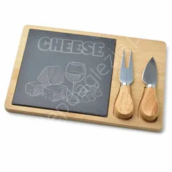 Deska do serwowania z nożami 25cm