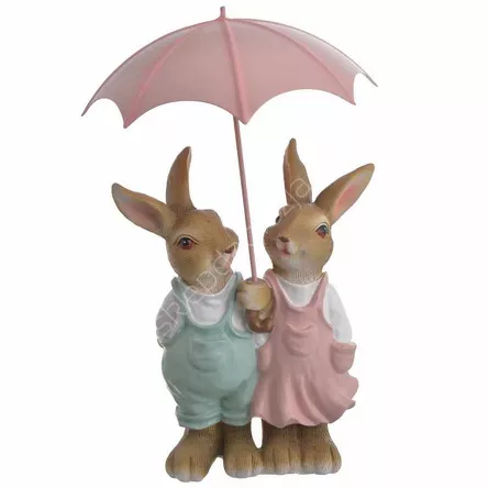 Figurka Zajączki z parasolem