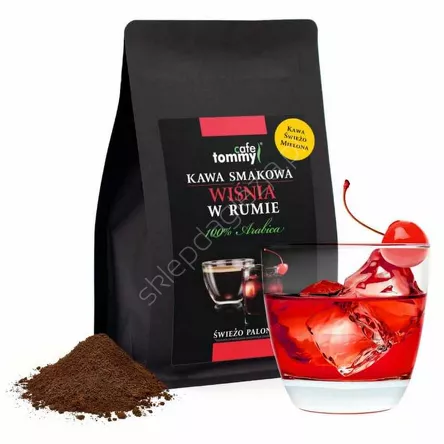 Kawa mielona smakowa Wiśnie w rumie 250g