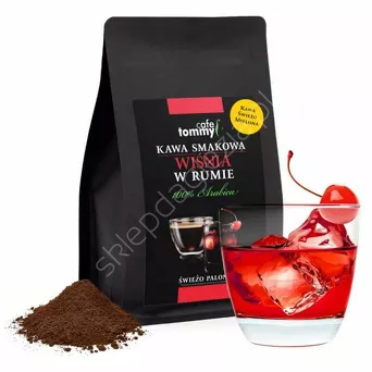 Kawa mielona smakowa Wiśnie w rumie 250g