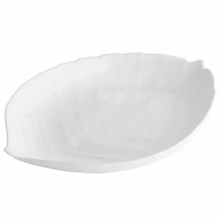 Półmisek liść biały 25,5x17,5cm