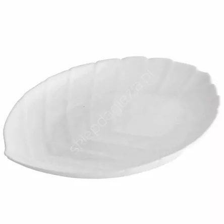 Półmisek liść biały 23x17cm