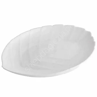 Półmisek liść biały 23x17cm