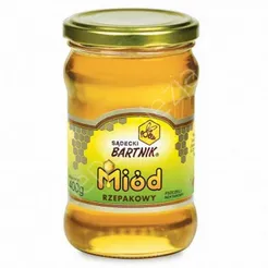 Miód 0,4kg rzepakowy  słoik