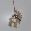 Zawieszka Renifer drewniany 1szt 8,5x12cm