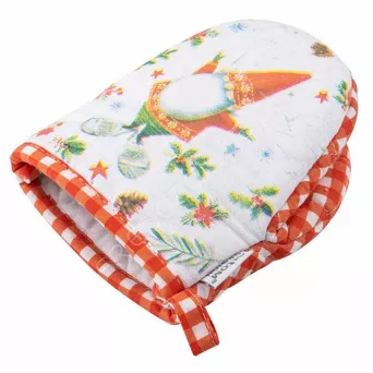 Łapka kuchenna Zimowe Skrzaty 13x16cm