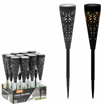 Lampa solarna Helis czarna 7*7*41cm
