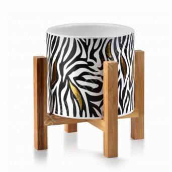 Doniczka Mondex Ava 12,5/11,7cm zebra