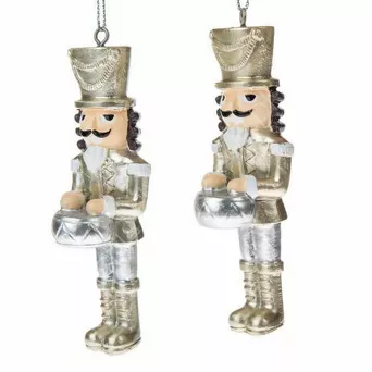 Dziadek do orzechów wiszący z bębnem 2szt