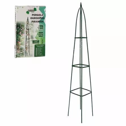 Pergola ogrodowa metalowa piramida 31x31x200cm