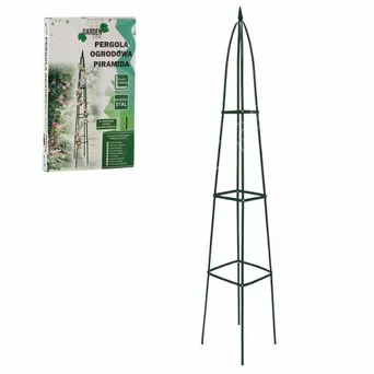 Pergola ogrodowa metalowa piramida 31x31x200cm