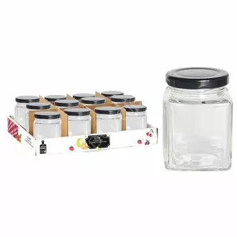 Słoiczek  100ml kwadratowy z zakrętką 12szt