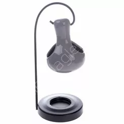 Kominek Lampa ceramiczna wisząca szara 10*22cm