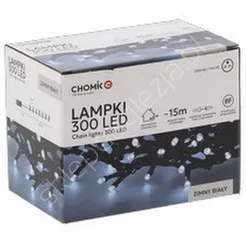 Lampki 300 LED białe zimne dł. 3+15m