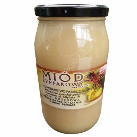 Miód pszczeli 0,9L rzepak (1150g) W