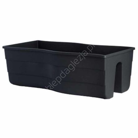 Doniczka Form balustradowa fala 60 Czarna