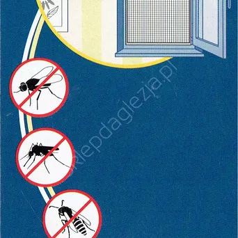 Siatka na okno przeciw owadom 100x100 czarna