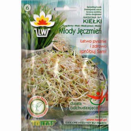 Nasiona na kiełki Jęczmień 30g TORAF, kiełkownik.