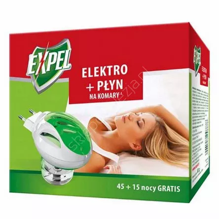 Expel Elektro + płyn na komary 60 nocy 