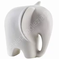 Figurka ceramiczna Słoń biały 12x9,5x12cm